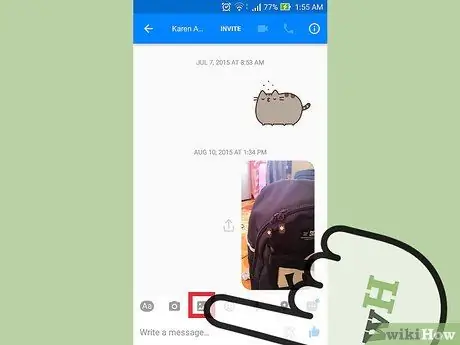 Envie fotos e vídeos com o Facebook Messenger Etapa 6