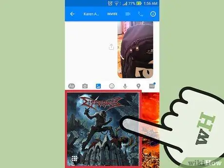 Envia fotos i vídeos amb Facebook Messenger Pas 7