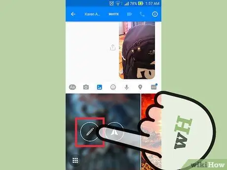 Send bilder og videoer med Facebook Messenger Trinn 8