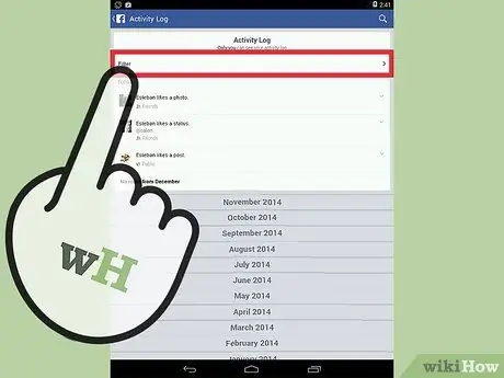 Изтриване на харесвания във Facebook Стъпка 11