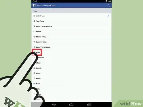 احذف الإعجابات على Facebook الخطوة 12