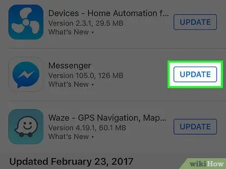 Cập nhật Facebook Messenger Bước 4