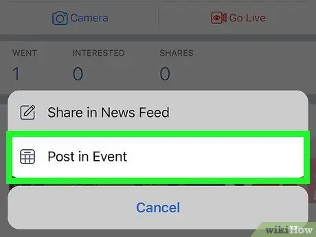 Δημιουργήστε μια δημοσκόπηση σε ένα Facebook Event σε iPhone ή iPad Βήμα 7