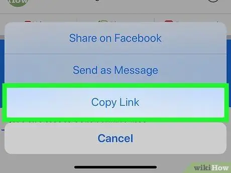 Keresse meg a Facebook URL -címét iPhone -on vagy iPaden 16. lépés