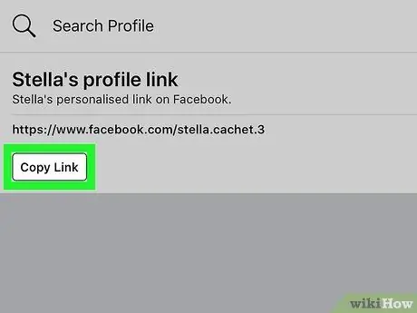 Trouver une URL Facebook sur iPhone ou iPad Étape 4