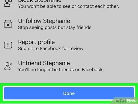 Ripoti Mtu kwenye Facebook Hatua ya 8