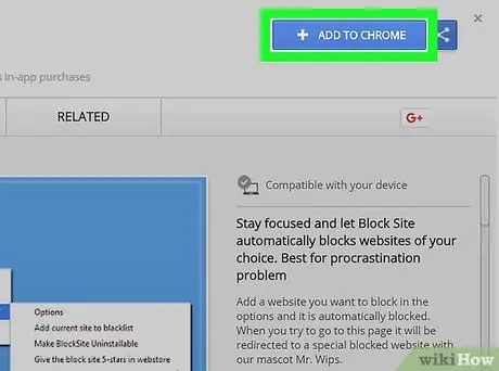 Block Facebook on Chrome Step 2