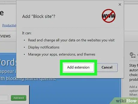 Block Facebook on Chrome Step 3