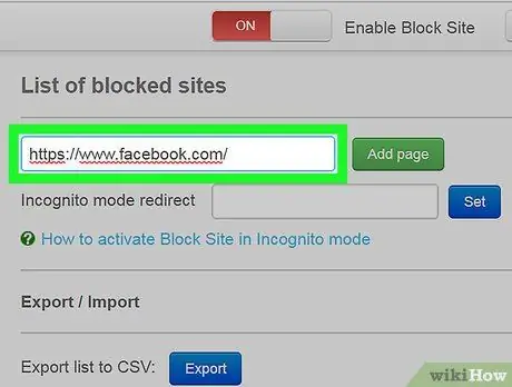 Bloquer Facebook sur Chrome Étape 7