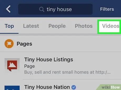 იპოვეთ ვიდეოები ფეისბუქზე ნაბიჯი 5