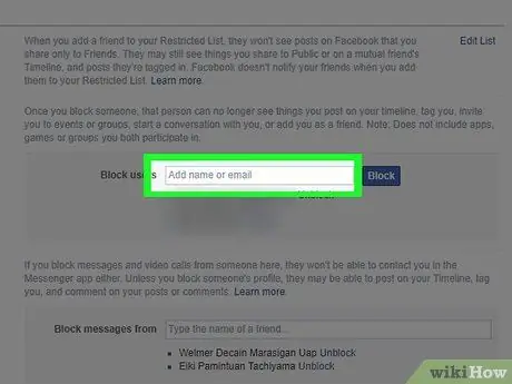 Chặn mọi người trên Facebook Bước 14