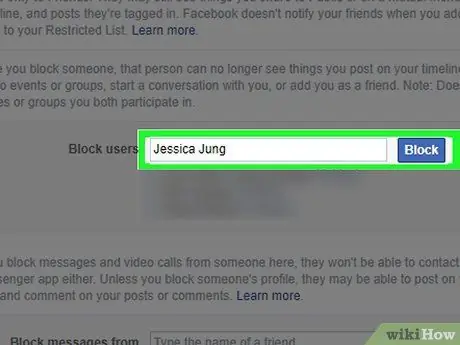 Blockera personer på Facebook Steg 15