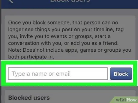 დაბლოკეთ ხალხი Facebook– ზე ნაბიჯი 6