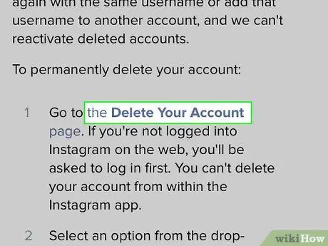 Delete Your Instagram Account on the iPhone Step 8