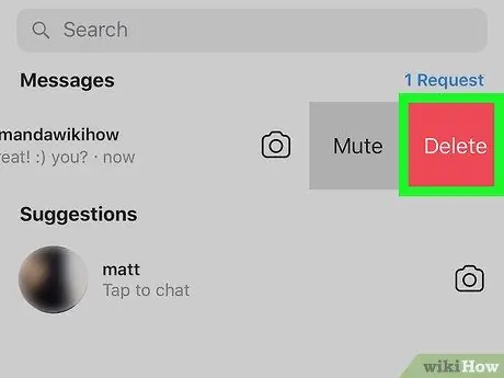 Tanggalin ang isang Mensahe sa Instagram Hakbang 4