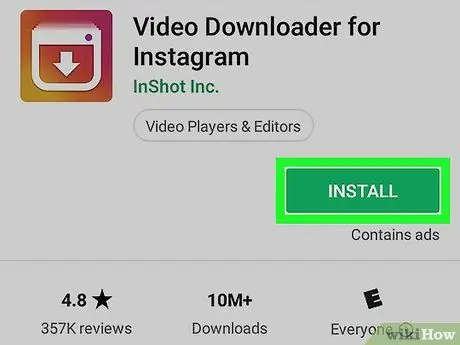 Videók letöltése az Instagramról az Androidon 1. lépés