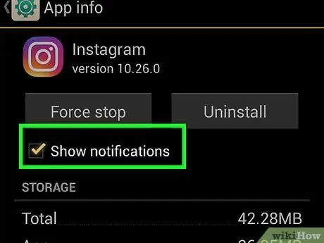 Activar o desactivar las notificaciones en Instagram Paso 12