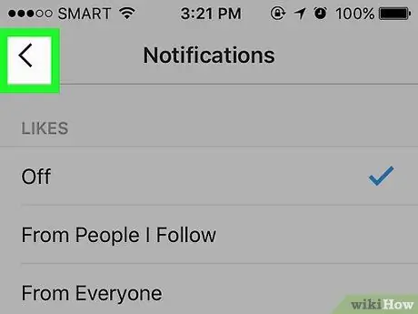 Ota ilmoitukset käyttöön tai poista ne käytöstä Instagramissa vaiheessa 20