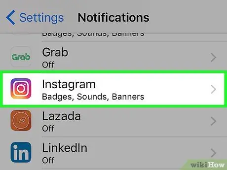 Activer ou désactiver les notifications dans Instagram Étape 3