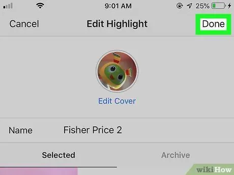 I-edit ang Nai-post na Kwento sa Instagram sa iPhone o iPad Hakbang 17