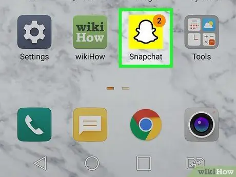 Odstranit Snap na Snapchat Krok 1