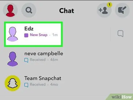 احذف Snap على Snapchat الخطوة 3