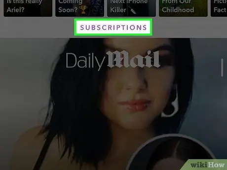 Hủy đăng ký Khám phá trên Snapchat Bước 3