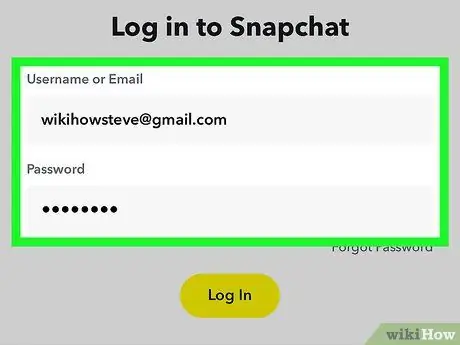 قفل حساب Snapchat خود را باز کنید مرحله 3