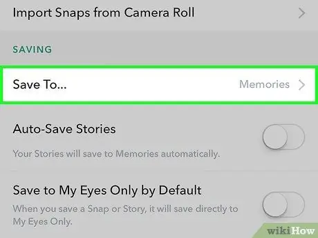 Save Stories on Snapchat Step 5