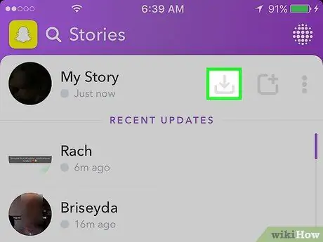 Stories auf Snapchat speichern Schritt 9