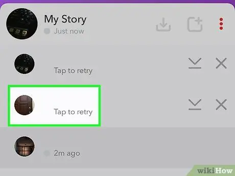 Legg til flere bilder i en Snapchat -historie Trinn 12