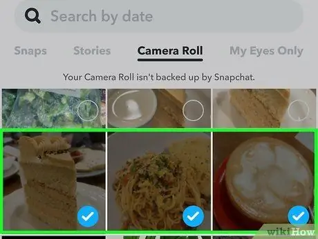 Eseguire il backup del rullino fotografico in Snapchat Passaggio 13