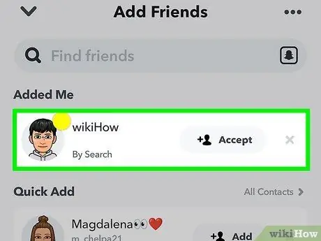 Sema ikiwa Mtu amekuongeza kwenye Snapchat Hatua ya 6