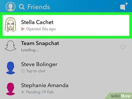 Saiba se alguém está online no Snapchat Etapa 10