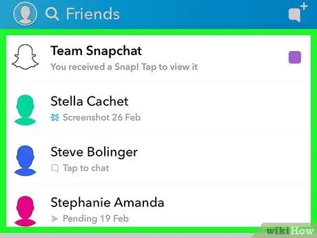 Scopri se qualcuno è online su Snapchat Passaggio 3