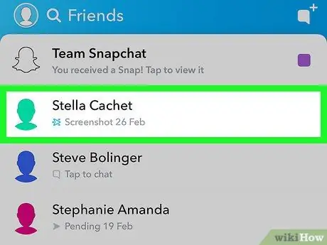 Zistite, či je niekto online na Snapchate, krok 4