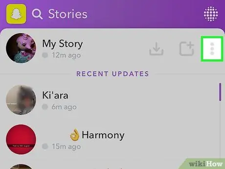 ดูว่าใครดูเรื่องราว Snapchat ของคุณบ้าง ขั้นตอนที่ 3