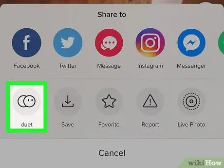 Faceți duete pe Tik Tok pe iPhone sau iPad Pasul 4