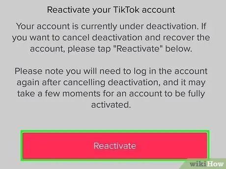 I-recover ang isang TikTok Account Hakbang 16