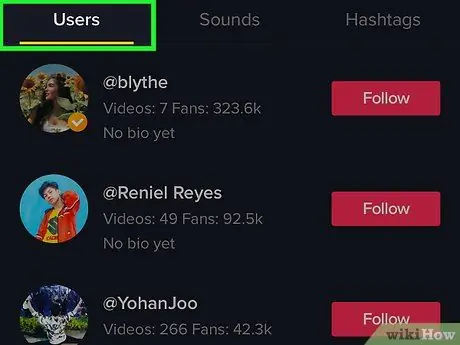 ค้นหาเพื่อนบน Tik Tok บน iPhone หรือ iPad ขั้นตอนที่ 4