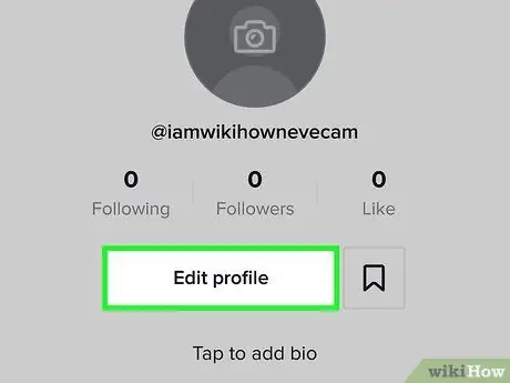 Rediģējiet savu TikTok profilu 2. darbība
