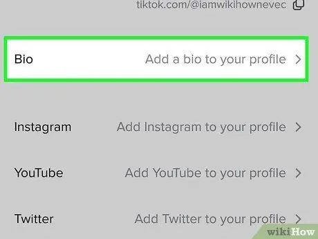 Rediģējiet savu TikTok profilu, 7. darbība