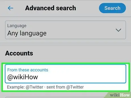 Search Tweets from a Specific User Step 14