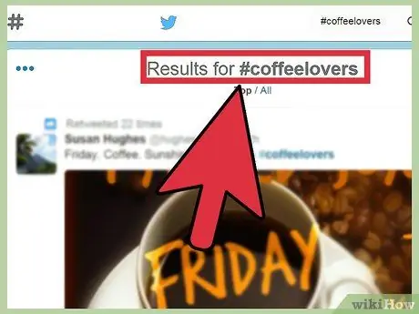 Използвайте хештегове с Twitter Стъпка 6