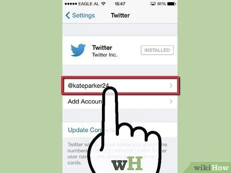 Déconnectez-vous de l'application Twitter Étape 7