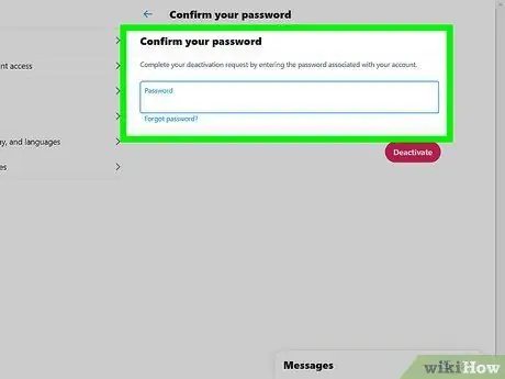 Deaktiver en Twitter -konto Trinn 14