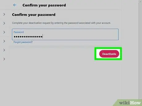 Dezactivați un cont Twitter Pasul 15