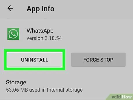 Disinstalla WhatsApp su Android Passaggio 4