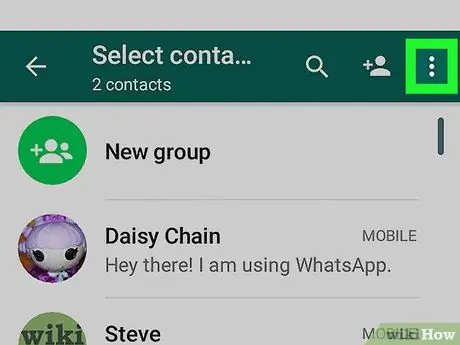 Leta Anwani kwenye WhatsApp kwenye Android Hatua ya 3