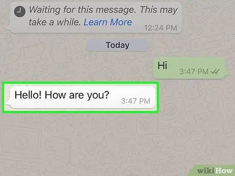 Rispondi a un messaggio specifico su WhatsApp Passaggio 3